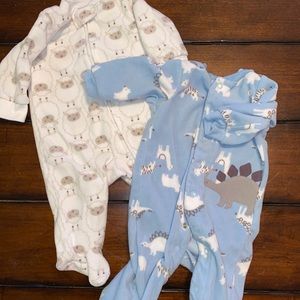 Boys Fleece Sleepers!
